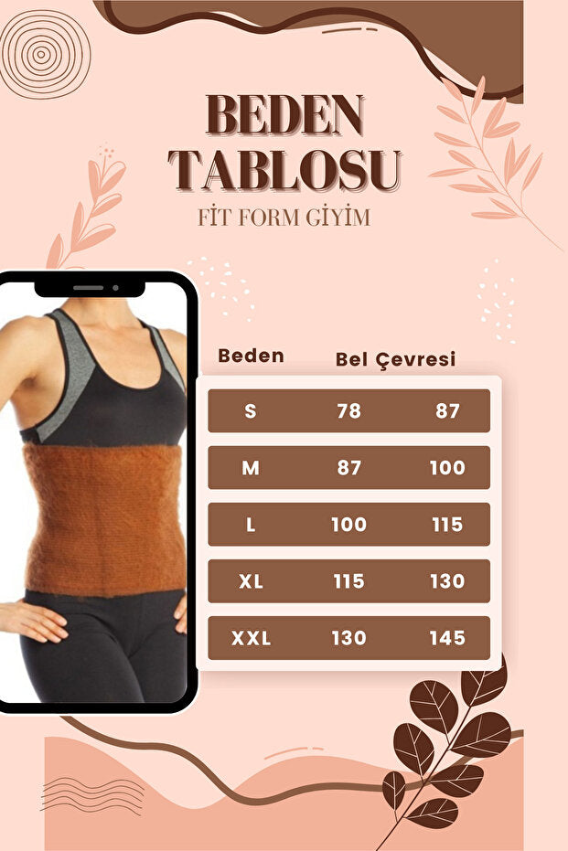 MEDIVIO Deve Tüyü Bel Korse ve Yün Dizlik Seti